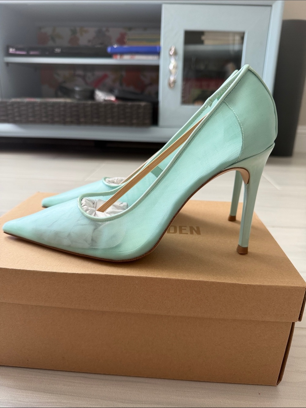 Steve Madden Mint Green Pointed-Toe Stiletto Pumps